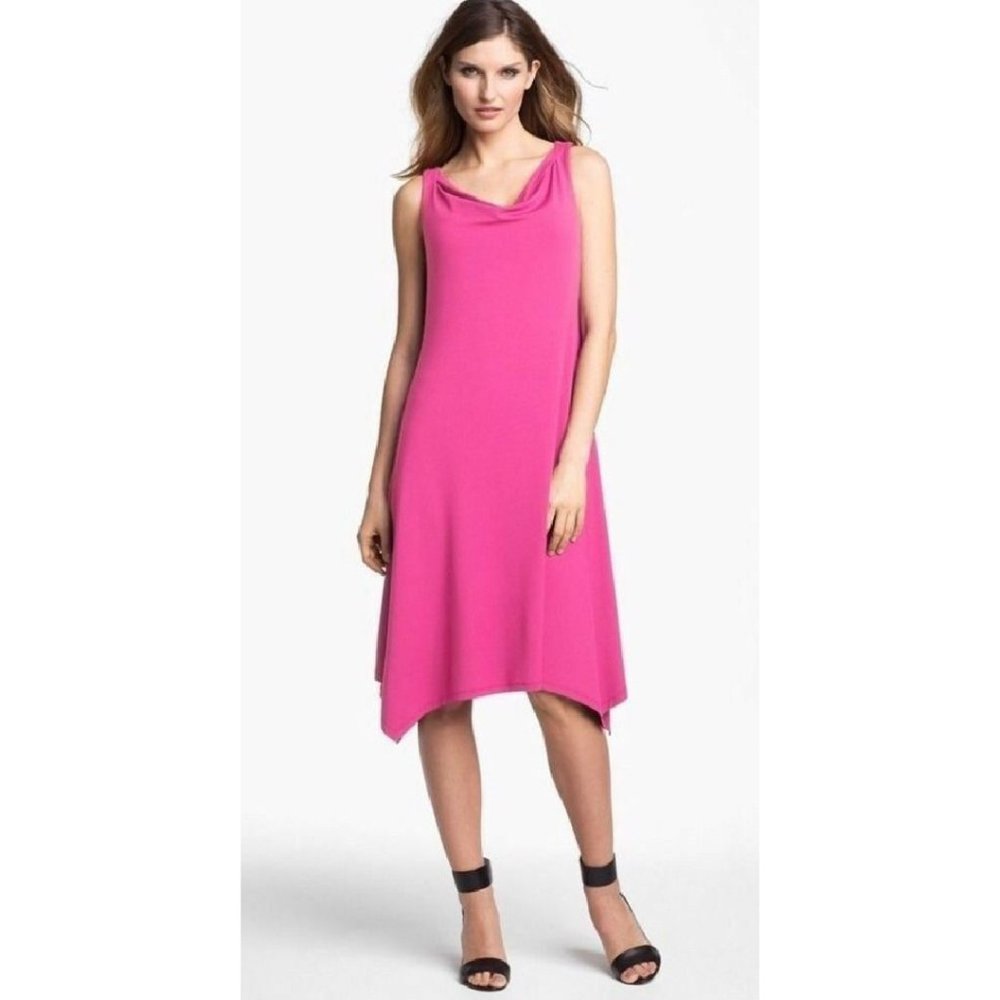 Eileen Fisher Sleeveless Cowl Neck Dress